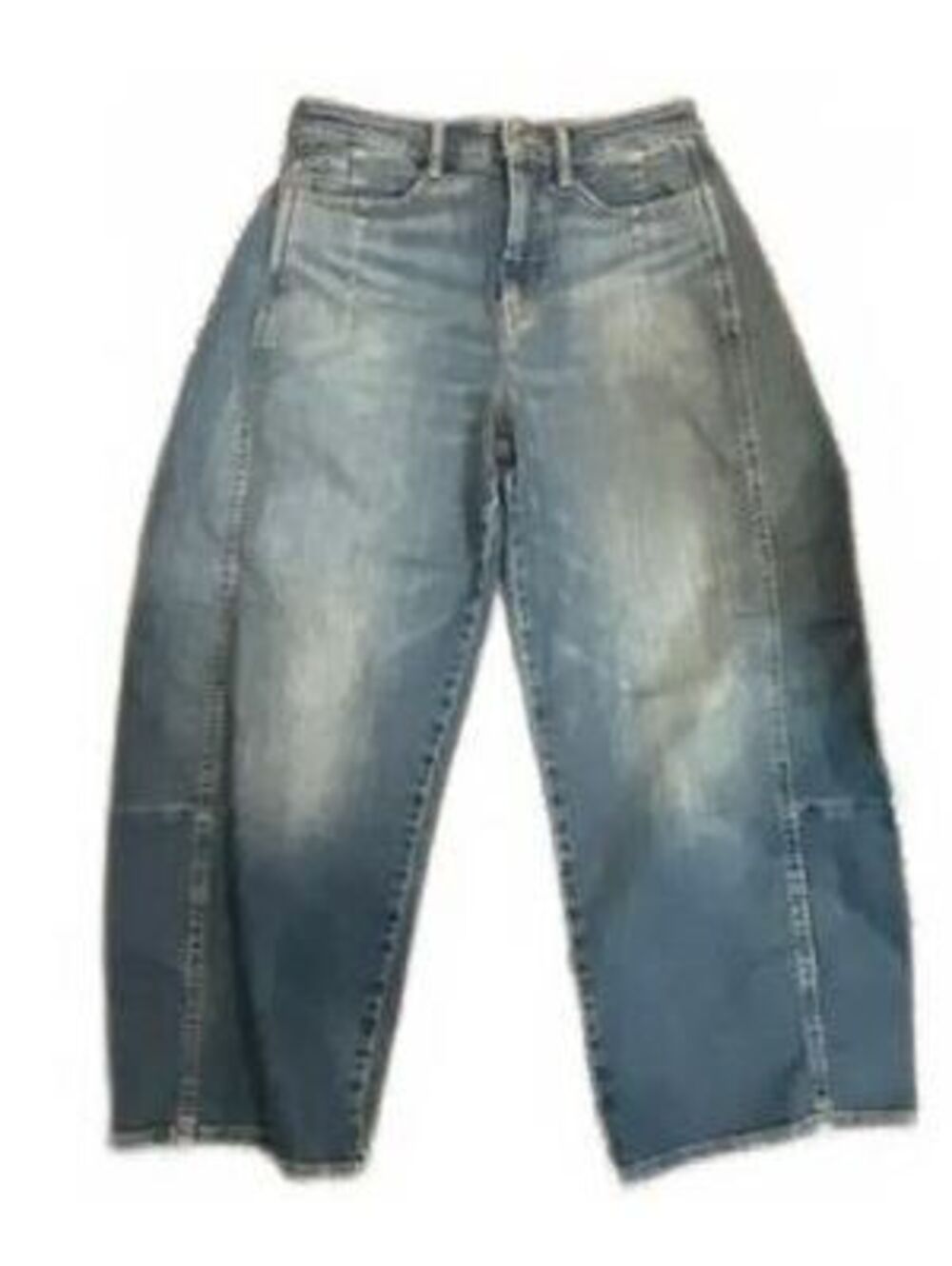 Pilcro high-rise straight jeans barrel size 26 cropped inseam 25"